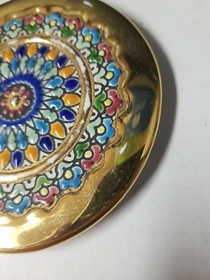 工芸品 Esmaltado a mano 24k 27.5 Cercolon Pintado a Mano con Esmaltes y Oro de ley (24K) Sevilla