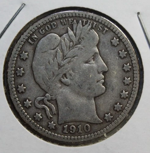 1910 D Barber Quarter
