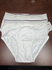 Tommy Hilfiger Men  s White Briefs Size 32 Cotton Logo Waistband