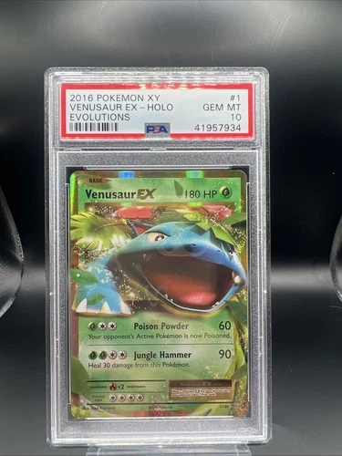 Pokemon TCG XY Evolutions Venusaur EX 1/108 Holo Ultra Rare Card (2016) PSA 10