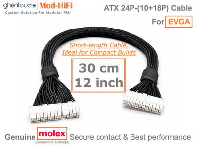  ATX 24-Pin Cable for EVGA SuperNOVA GM 650W 550W 450W - 30cm / 12 inch