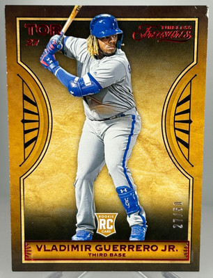 2019 Timeless Treasures Red Vladimir Guerrero Jr Rookie RC 27/50 Jersey Match