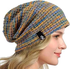 Women's Slouchy Beanie Knit Beret Skull Cap Baggy Winter Summer Hat