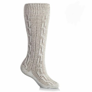 WHITE /& BROWN MIX BAVARIAN SOCKS OKTOBERFEST//CAUSAL LEDERHOSEN SOCKS IN PAIRS