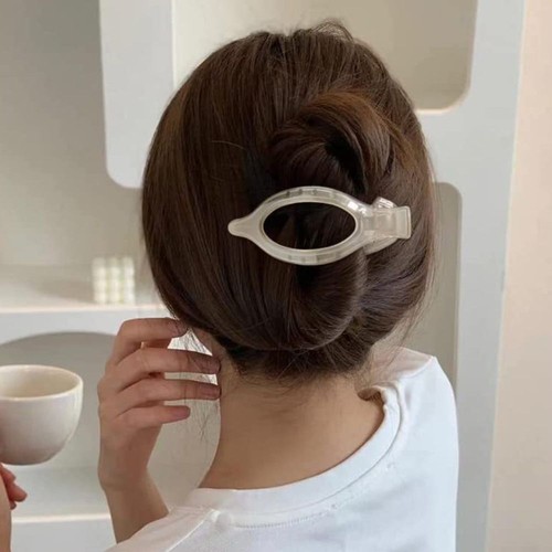 Summer Large Acrylic Clip Hairpin Transparent Flat Hair Claw Clips - Picture 8 of 16