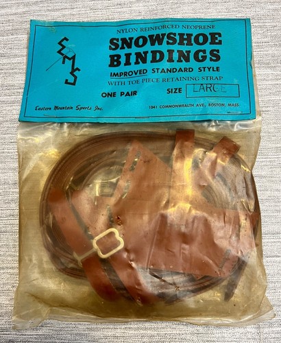 Fijaciones de raquetas de nieve vintage neopreno deportes de montaña oriental nuevas selladas - Imagen 1 de 2