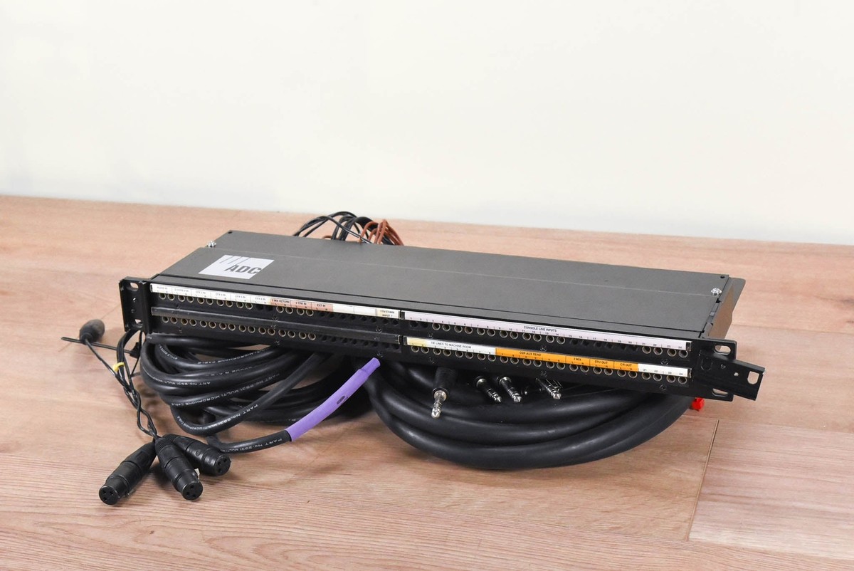 ADC P-KIT-B 96-Point TT Patch Bay w/ Mogami snakes CG00UH2