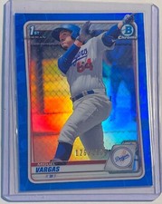 MIGUEL VARGAS 2020 BOWMAN CHROME 1ST PROSPECT BLUE REFRACTOR #D 126/150