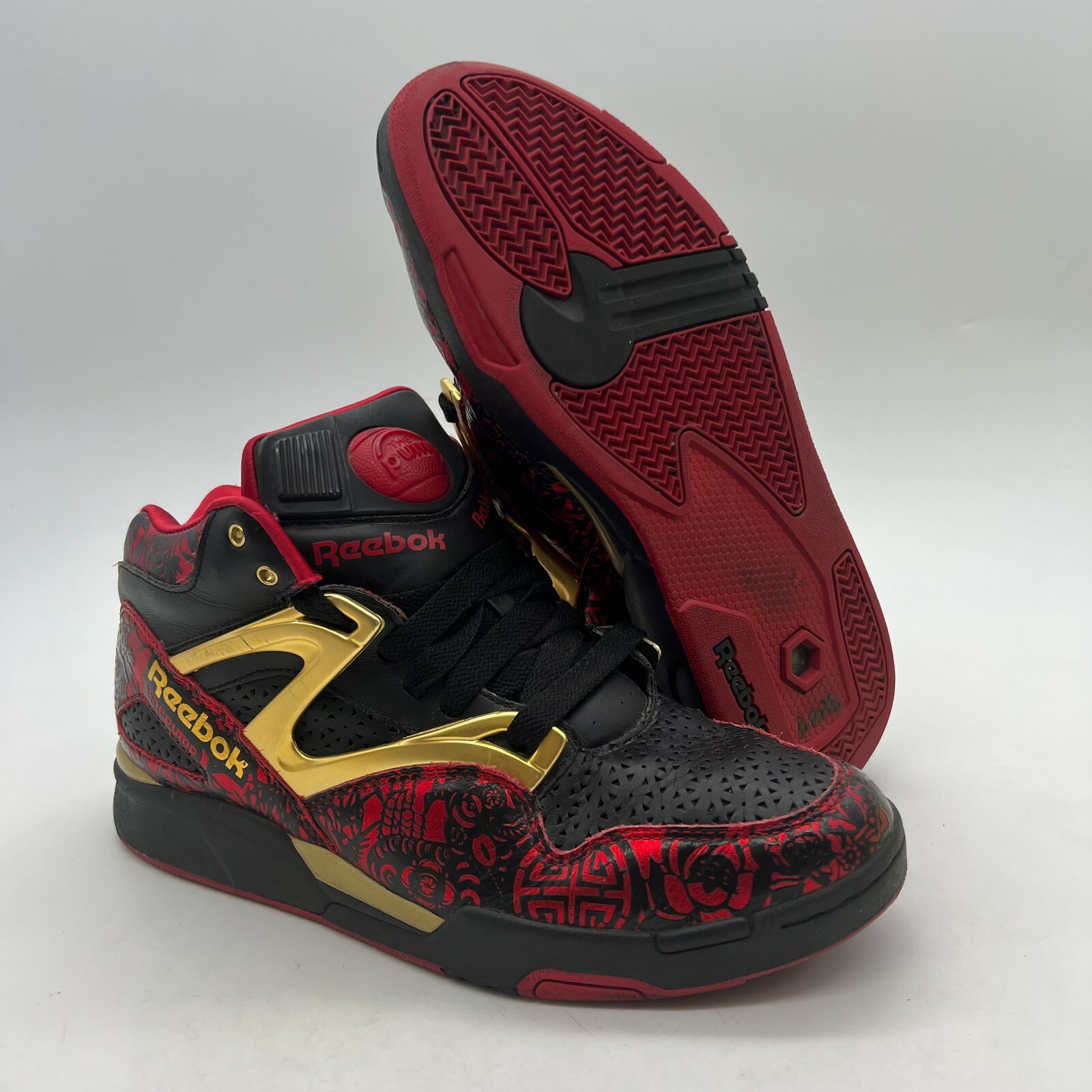 Reebok Men's Size 9 The Pump Omni Lite Year of the Ox Edition Red Black  Gold | eBay