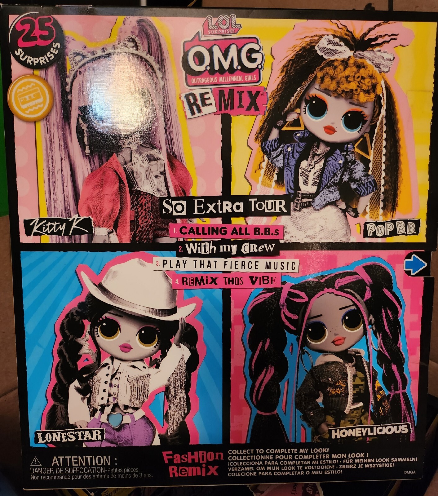 LOL Surprise OMG Remix Pop B.B. Fashion Doll 25 Surprises New In Box Sealed