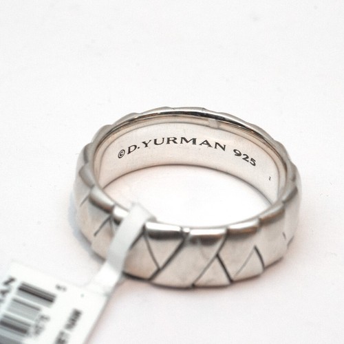 DAVID YURMAN New Men's 8mm Cairo Wrap Band Ring In Sterling Silver SIze 11 - Picture 5 of 6