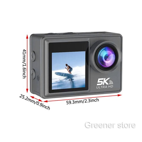 5K 30FPS Action Caméra Anti-secouer Double Écran Remote Control Vélo Plongée Cam - Photo 10/17