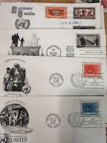 24 Different 1960 FDCs World Refugee Year, Libya, Sri Lanka, Sudan, Etc - Picture 9 of 12