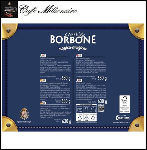 450 Capsule Dolce Gusto Caffè Borbone Miscela Nera Compatibili Nescafe* NEW - Imagen 11 de 14