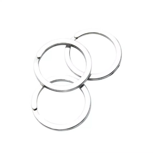 Steel Keyring Split Key Rings 25MM Nickel Hoop Ring Nickel Plated Steel Loop - Picture 2 of 9