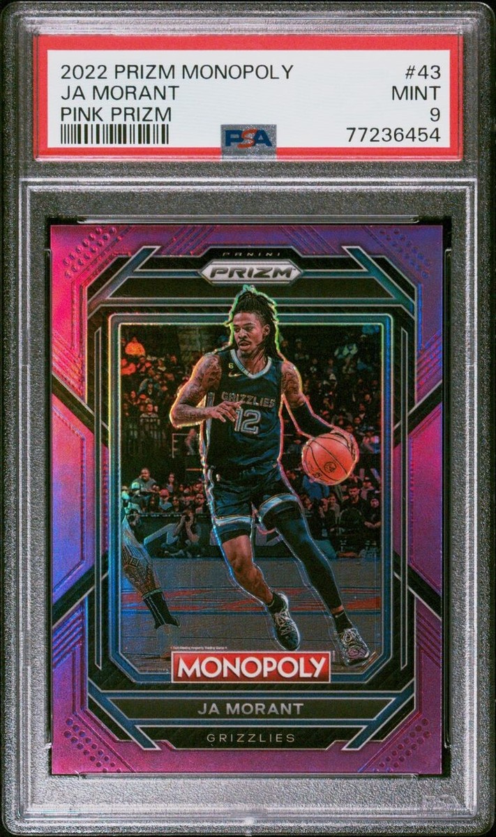 2022-23 Panini Prizm Monopoly Ja Morant Pink /149 #43 PSA 9