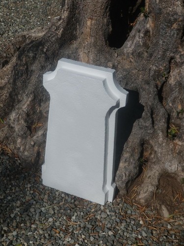 C- Blank Realistic Tombstone Gravestone DIY Paint, Carve or Write on it. - Picture 3 of 12