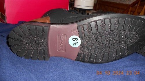 Levi's Comfort Men's Casual Work Shoes 8.5 M Two Tone Color Black &Tan Lace Up - Picture 6 of 7