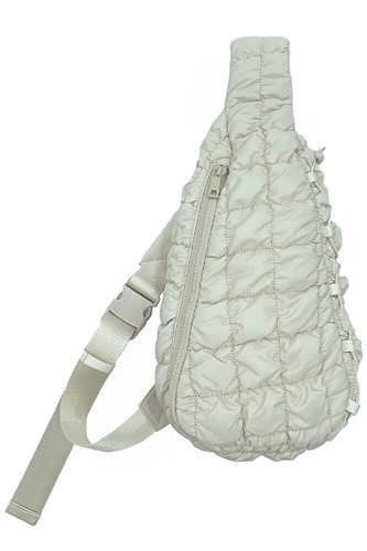 Do Everything in Love adjustable Buckle Strap Quilted Sling Fanny Pack Bag - Picture 39 of 39