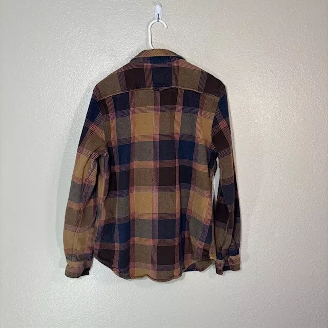 prana weathered golden canyon flannel snap shirt