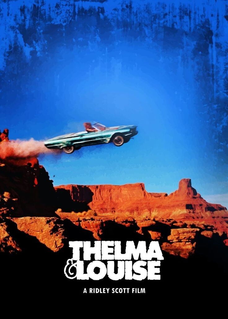 Thelma and Louise Film Cover Retro Art Poster Wall Art Decor Print