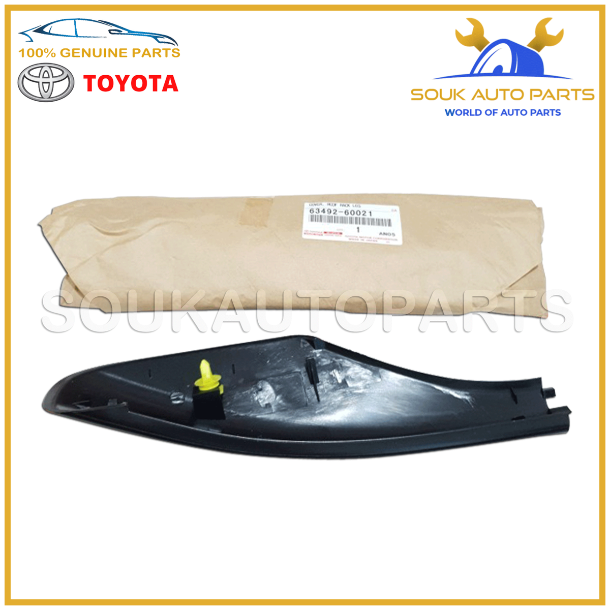 63492-60021 Genuine Toyota FRONT ROOF RACK LEG COVER, LH LC LEXUS