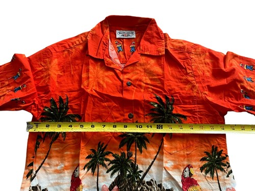 Pacific Legend Apparel Shirt Mens Small Multicolor Hawaiian Print Short Sleeve - Picture 8 of 9