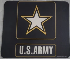 US ARMY STAR INSIGNIA COMPUTER MOUSE PAD MAT - BRAND NEW - FREE Shipping
