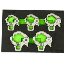 VIM TOOLS RFW200 5-Piece 1/2" Drive Large Ratcheting Flare Nut Wrench Set NEW