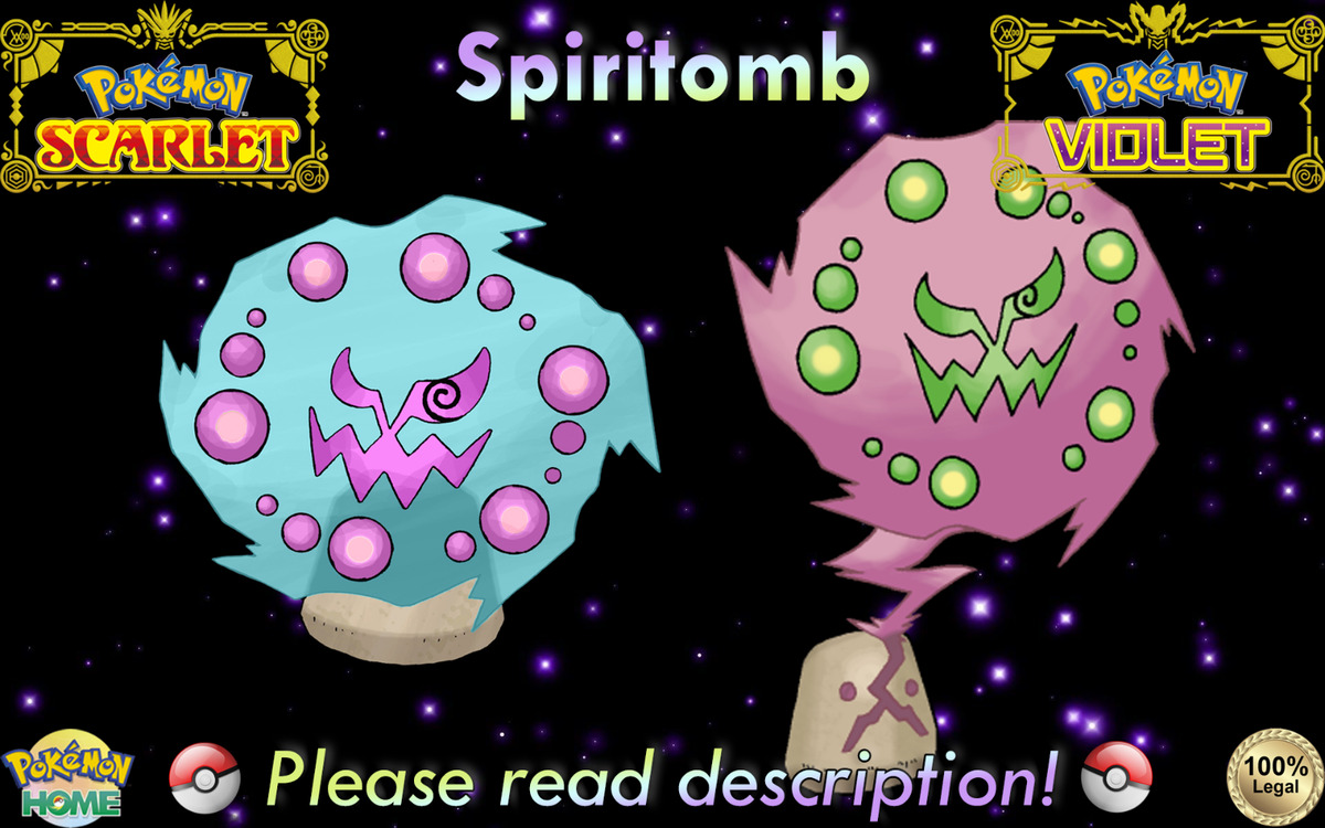 Shiny Spiritomb 6IVs Pokemon BDSP