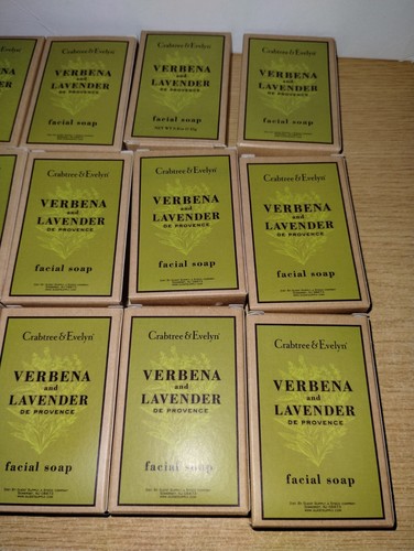 Lot of 30 Crabtree & Evelyn VERBENA & LAVENDER Facial Soap Bars 0.8oz 30 PACK - Picture 3 of 12