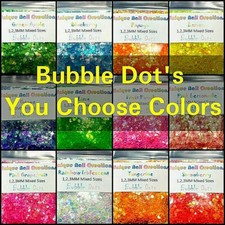 DOT Glitter Multi-Sizes U CHOOSE Nail  Acrylic  Gel  Body Art  Face  Festival  Crafts