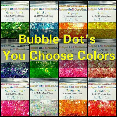 DOT Glitter~Multi-Sizes~U CHOOSE~Nail Acrylic Gel Body Art Face Festival Crafts