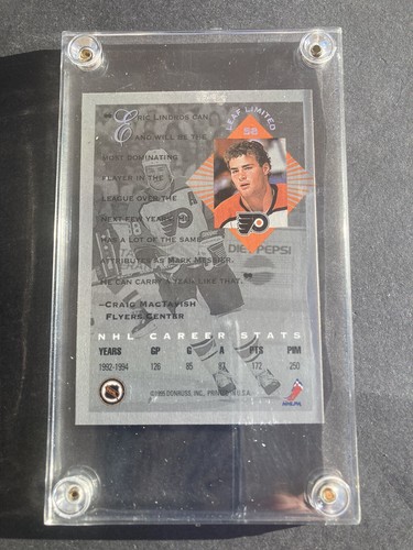 1994-95 Eric Lindros Leaf Limited #58 Philadelphia Flyers HOF - Picture 2 of 2