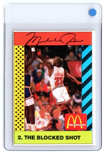 1990 McDonalds Sports Tips Cut Out #2 THE SHOT avec Michael Jordan CHICAGO BULLS