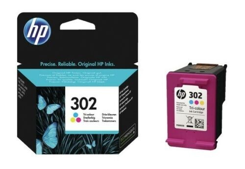 Original Original HP 302 Tri-Colour F6U65AE Drucker Tintenpatrone 2024 - ohne Karton - Bild 1 von 1