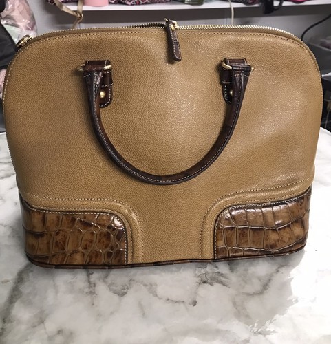 VINTAGE RARE Brahmin 25th Anniversary Edition Crossbody Crocodile Leather Bag