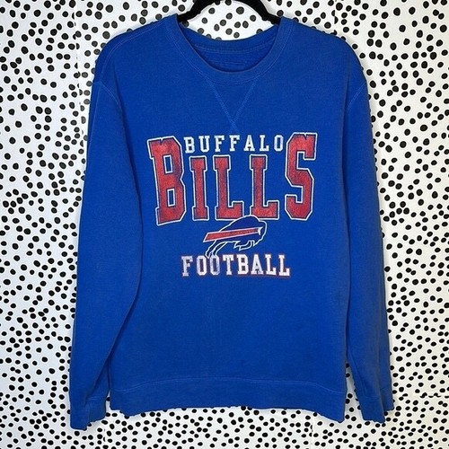 Vintage Buffalo Bills Blue Football crew neck Sweater large 90s NFL