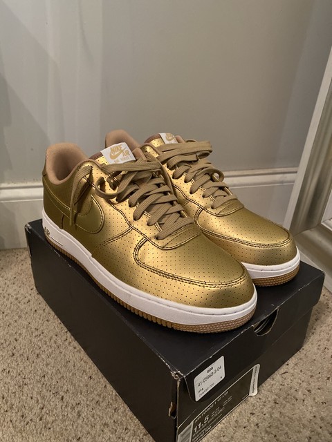 Nike Air Force 1 Metallic Gold Size 11.5 Mens | eBay