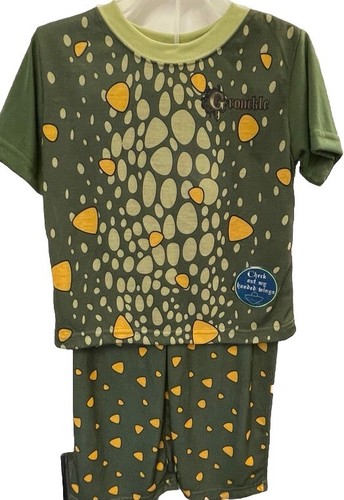 How To Train Your Dragon 3-teiliges olivgrünes Gronckl Kostüm Pyjama Set, Größe 4T - Bild 3 von 6