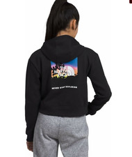 Girls' the North Face Camp Fleece Black Hoodie 2419 Size Medium 10 