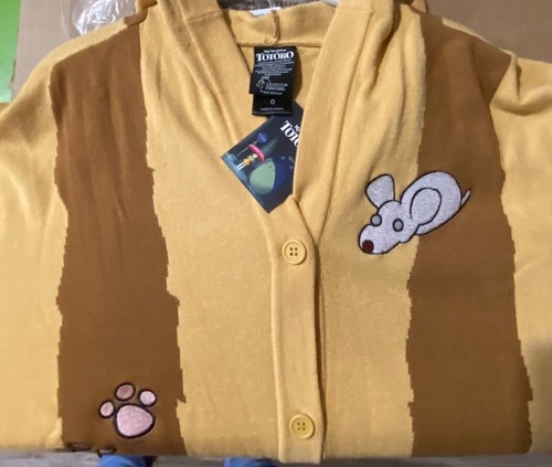 NWT Studio Ghibli My Neighbor Totoro Cat Bus Hooded Cardigan Plus Size 0 - Picture 10 of 12