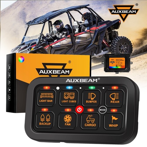 Panel de interruptor RGB de 8 velocidades AUXBEAM RA80 control multifunción para Can-Am Maverick - Imagen 1 de 12