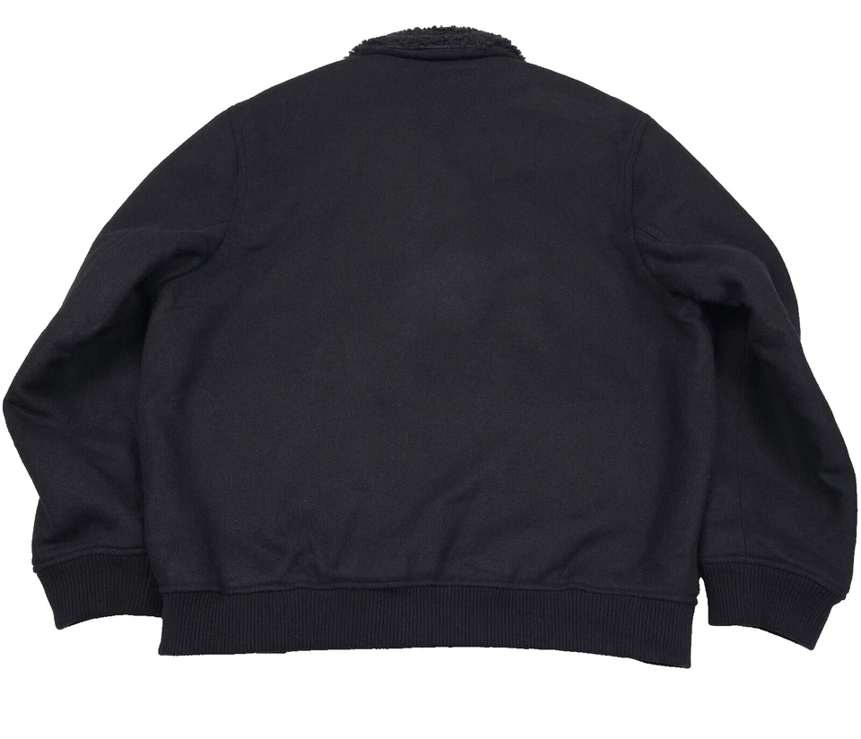 $545 HUGO BOSS Black Bavi Aviator Fleece Collar Jacket Mens Size XL - Image 2 of 4