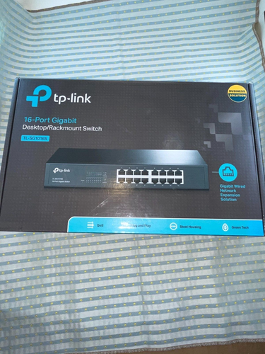 TP-Link TLSG1016 16-Port Gigabit Ethernet Unmanaged Switch - Picture 1 of 10
