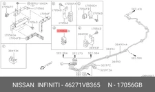 Genuine OE Clip Tube. Diff 46271VB365 , 46271-VB365