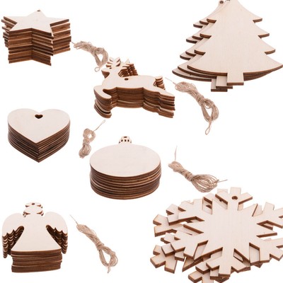 Wooden Shape Embellishments Craft Blank Wedding Party Handing Decor mdf DIY