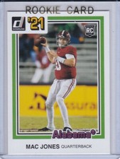 MAC JONES ROOKIE CARD Donruss RARE PINK VARIATION $$ RC Football ALABAMA PATRIOT
