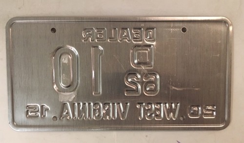 LOW NUMBER 10 CAR DEALER license plate Dealership Ford Chevy Mopar Man Cave 62 - 第 8/8 張圖片