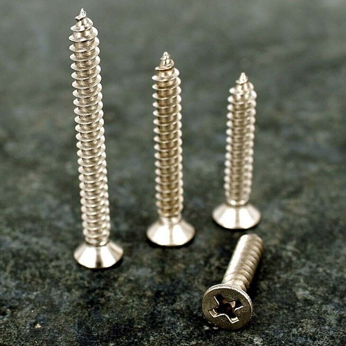 Self Tapping Screws. 316L Stainless Steel. No Rust, M 4 X 25, 10 Pack - Picture 3 of 3